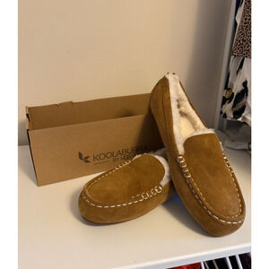 Koolaburra by UGG Women's Lezly Slipper Suede Chestnut Size 12